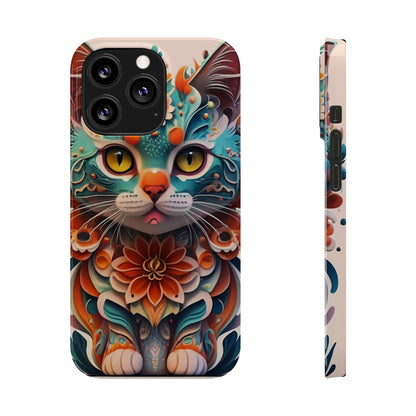 Cute Cat Slim Phone Case - Colorwink