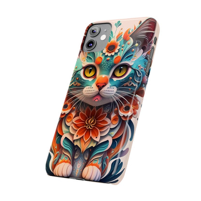 Cute Cat Slim Phone Case - Colorwink