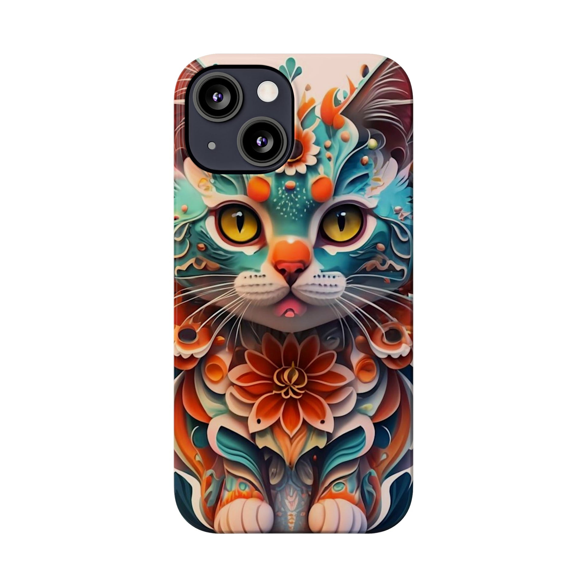 Cute Cat Slim Phone Case - Colorwink