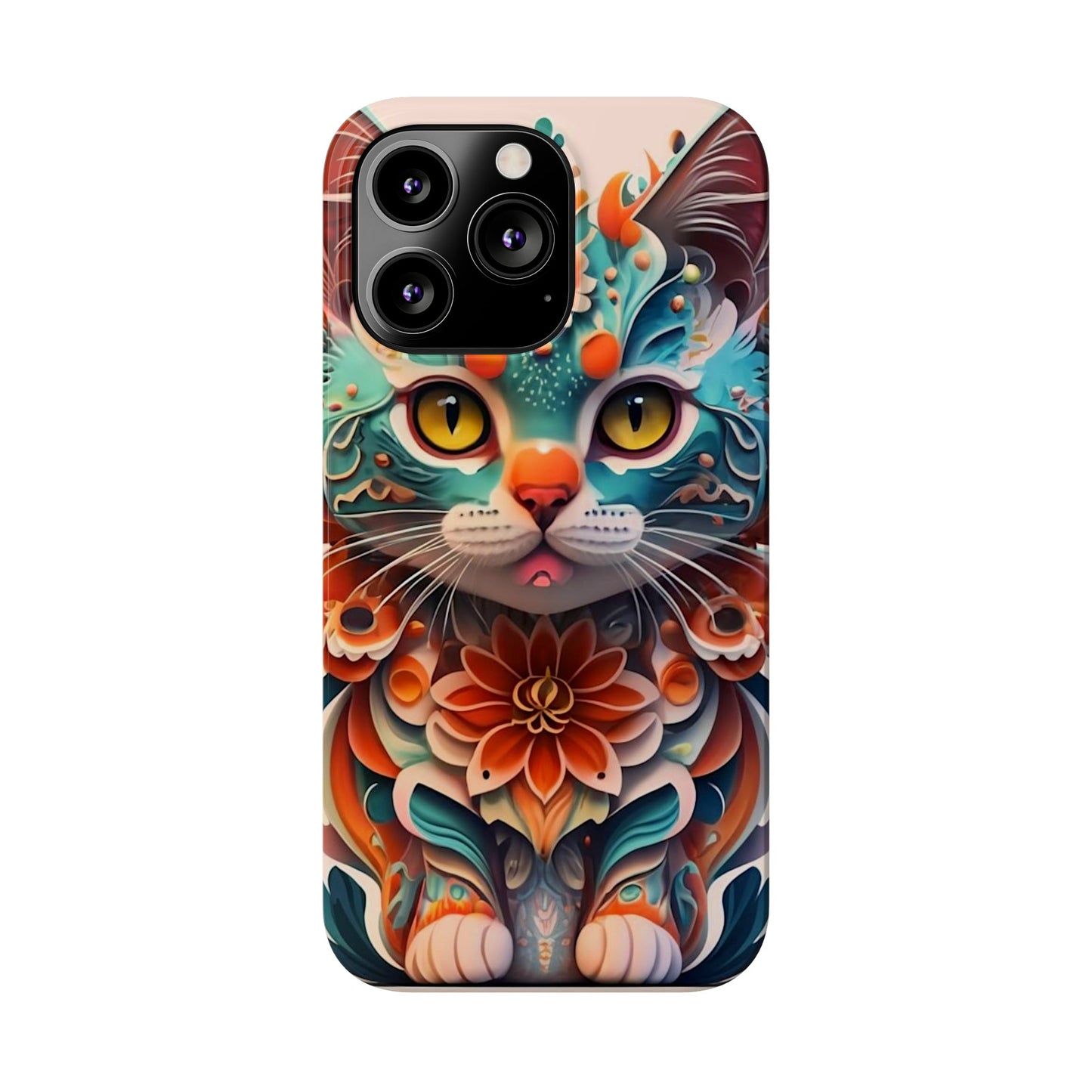 Cute Cat Slim Phone Case - Colorwink