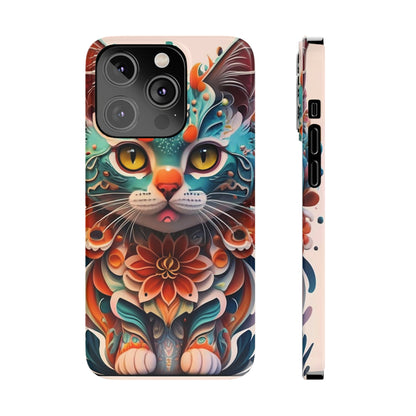 Cute Cat Slim Phone Case - Colorwink