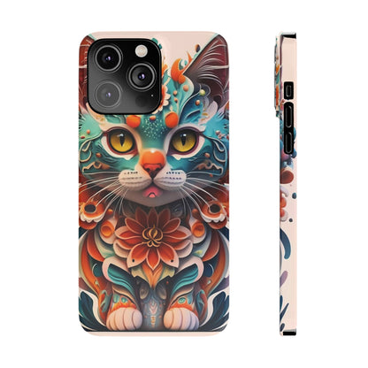 Cute Cat Slim Phone Case - Colorwink