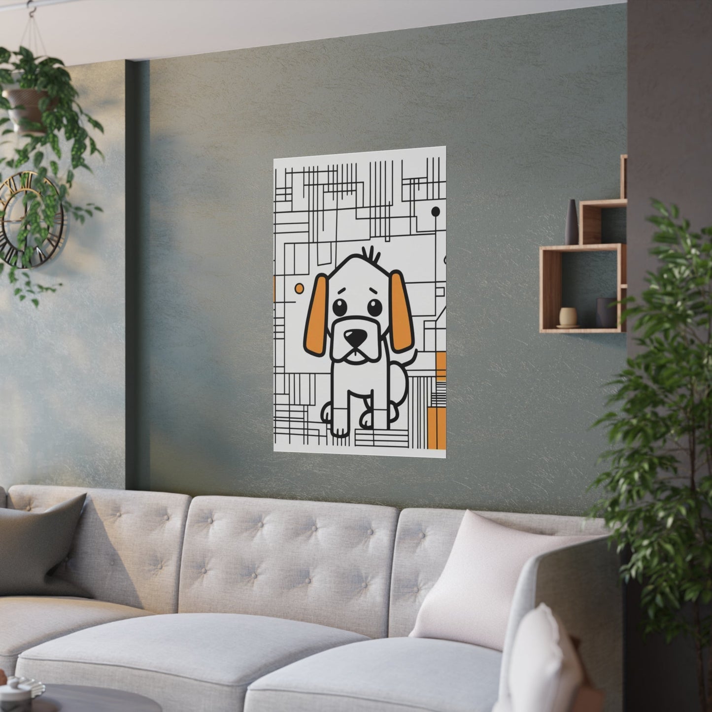 Cute Pup Poster - Colorwink