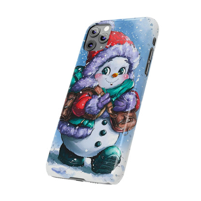 Cute Snowman Slim Phone Case - Colorwink