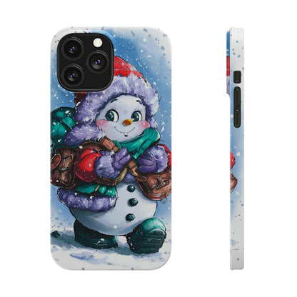 Cute Snowman Slim Phone Case - Colorwink