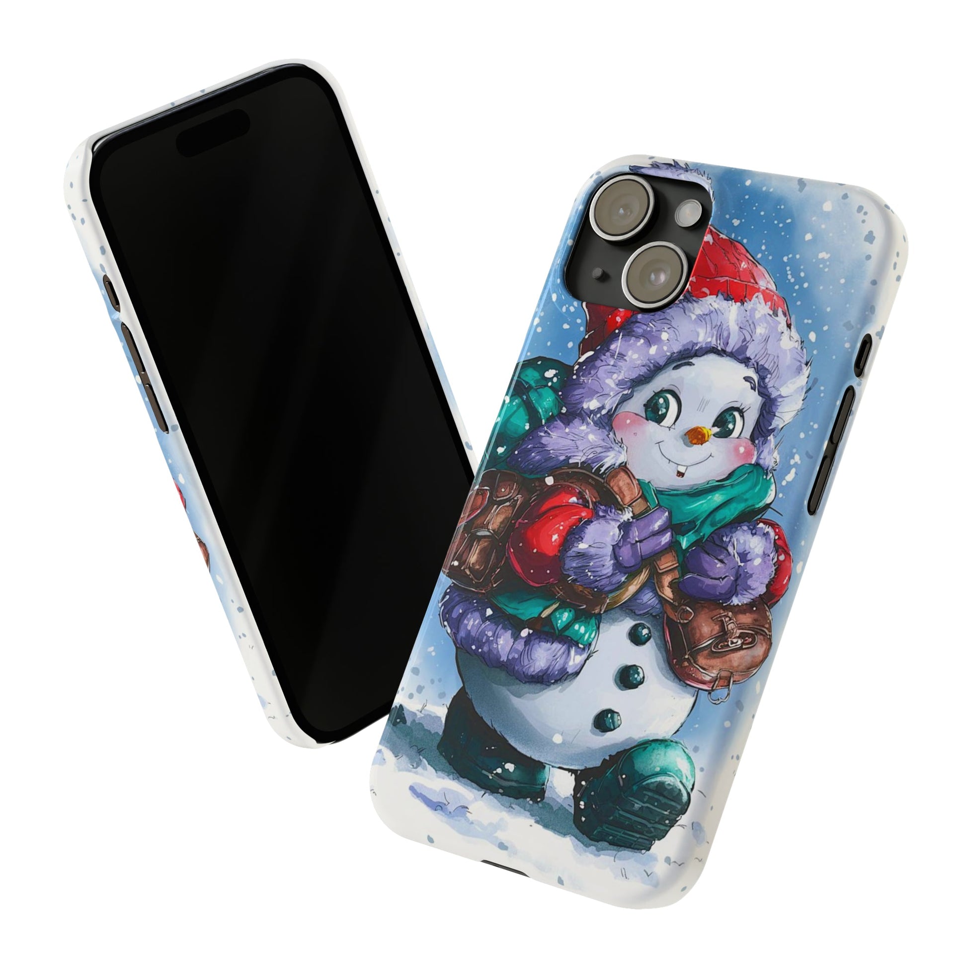 Cute Snowman Slim Phone Case - Colorwink