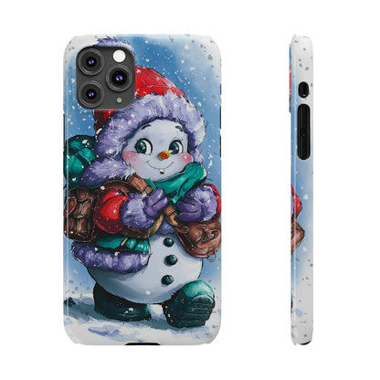 Cute Snowman Slim Phone Case - Colorwink