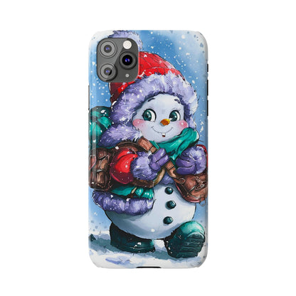 Cute Snowman Slim Phone Case - Colorwink