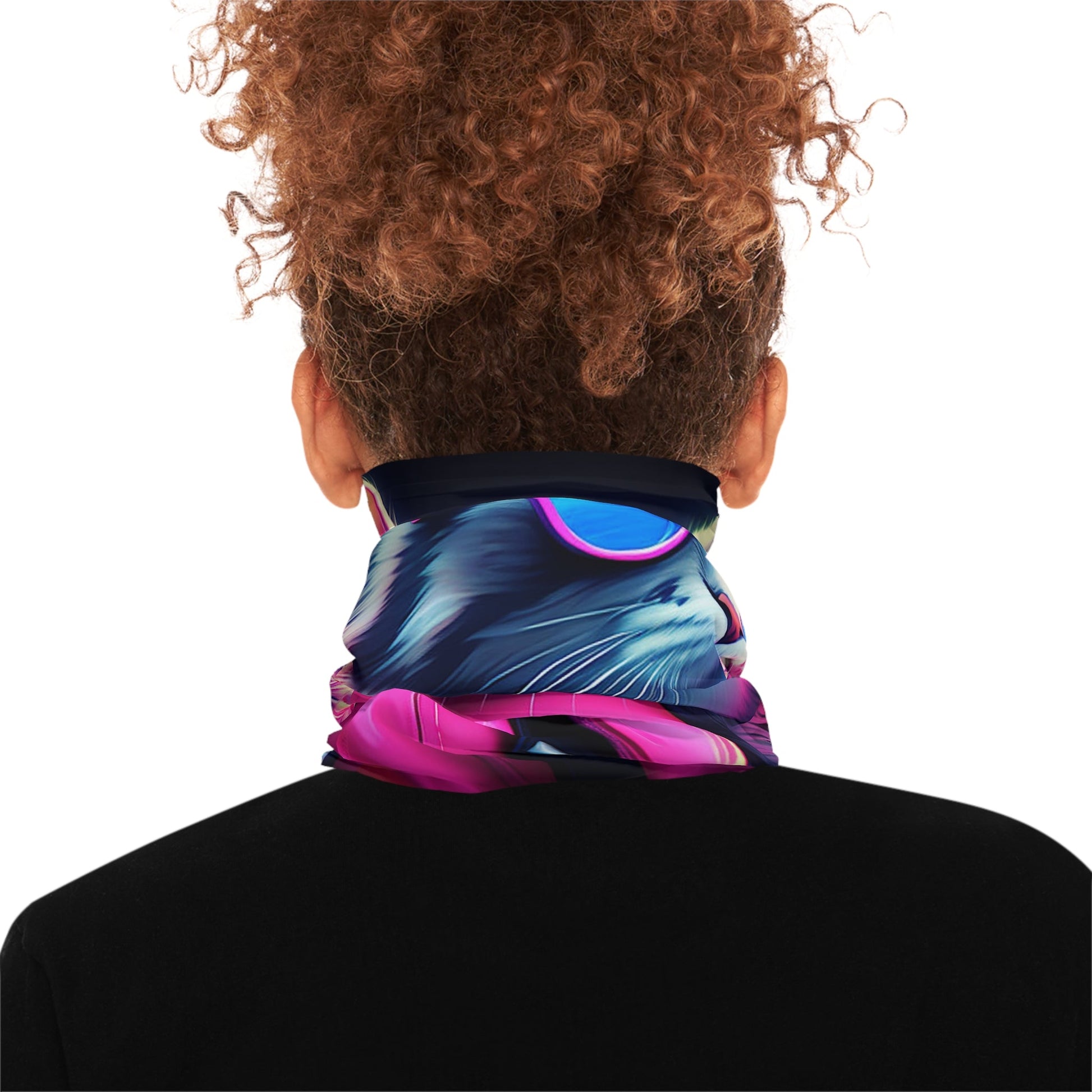 Cyber-Cat Mural Neck Gaiter - Colorwink