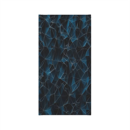 Dark Blue Geometric Pattern Neck Gaiter - Colorwink