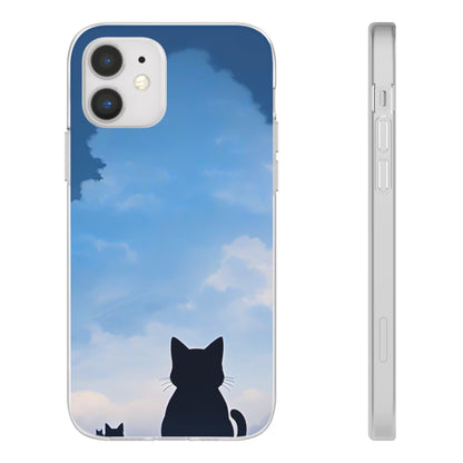 Day Dreaming Cat Flexi Case - Colorwink