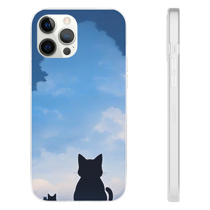 Day Dreaming Cat Flexi Case - Colorwink