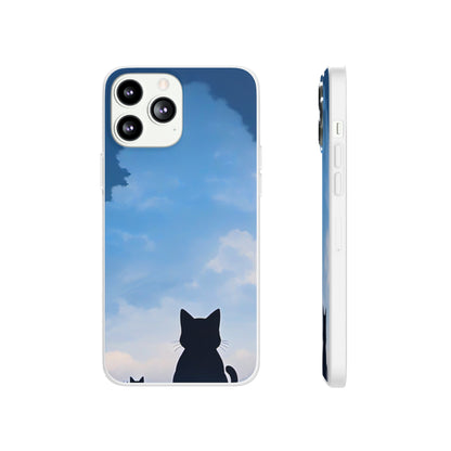 Day Dreaming Cat Flexi Case - Colorwink