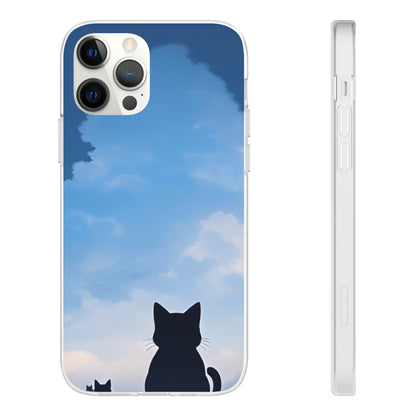 Day Dreaming Cat Flexi Case - Colorwink