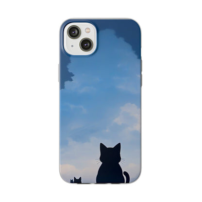 Day Dreaming Cat Flexi Case - Colorwink