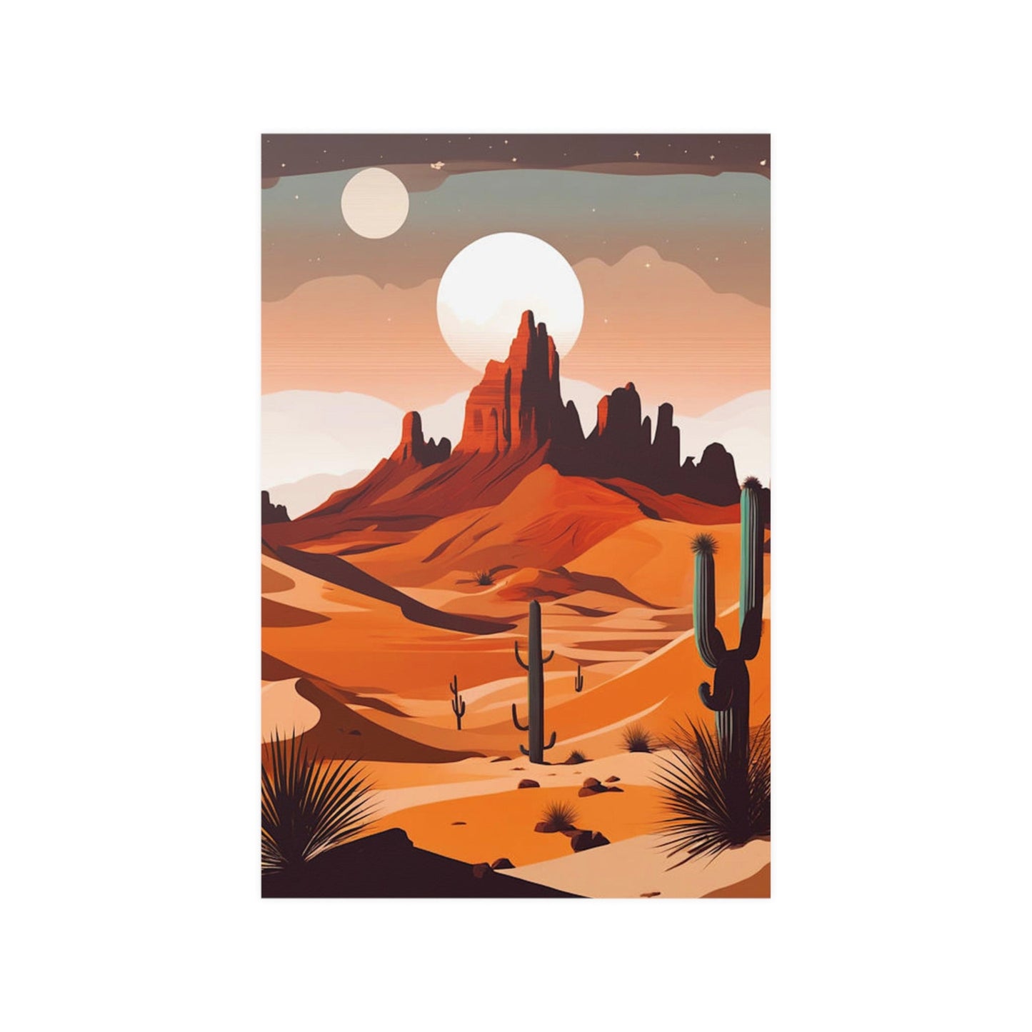 Desert Art Poster - Colorwink