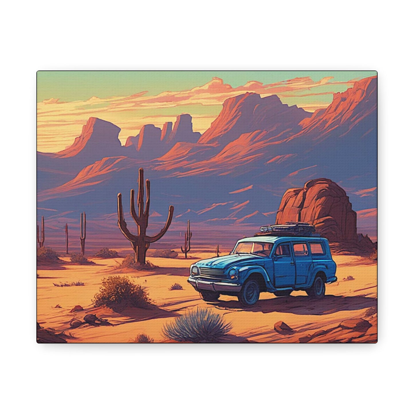 Desert Safari Art Canvas - Colorwink