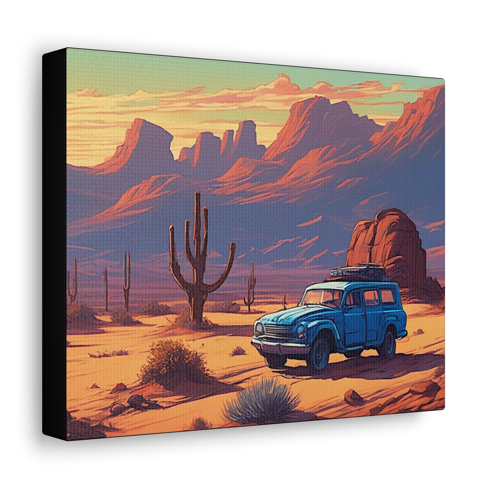 Desert Safari Art Canvas - Colorwink