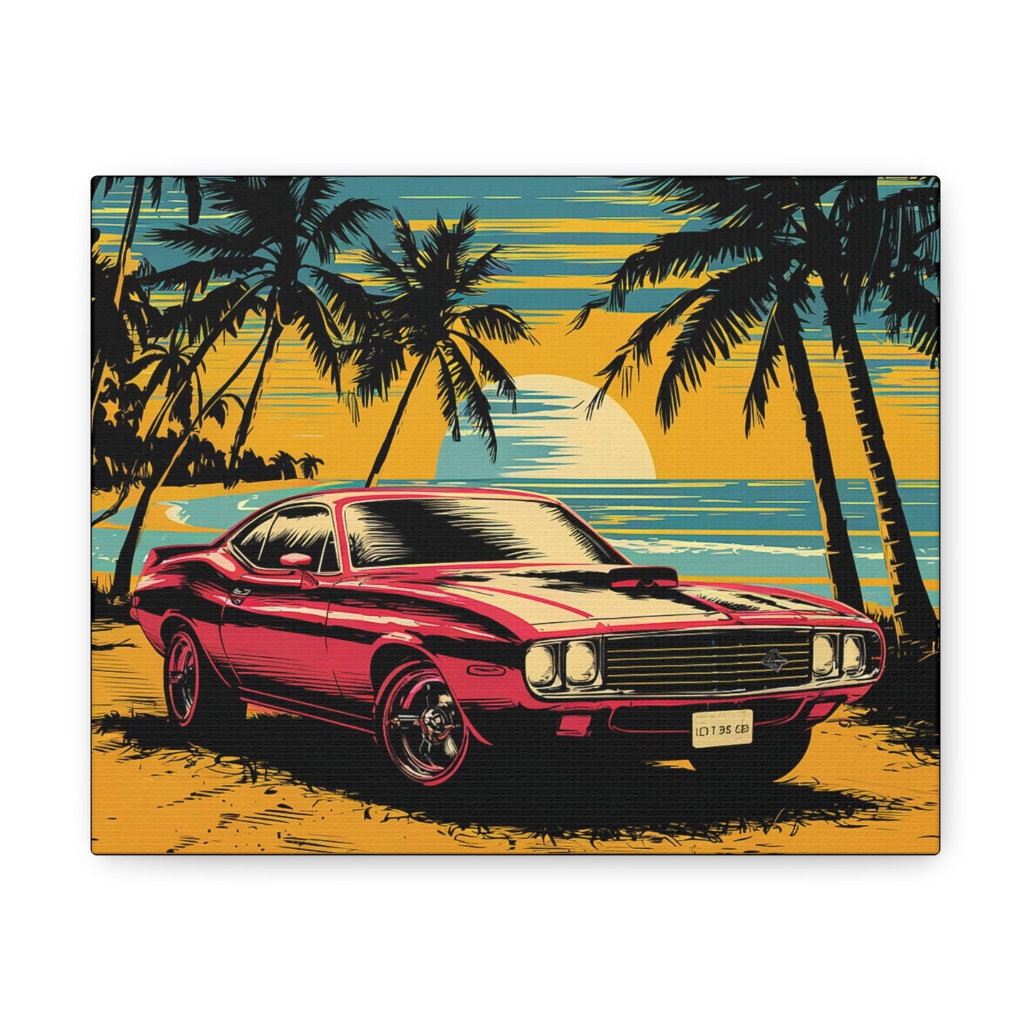 Dodge Car Mural Canvas - Colorwink