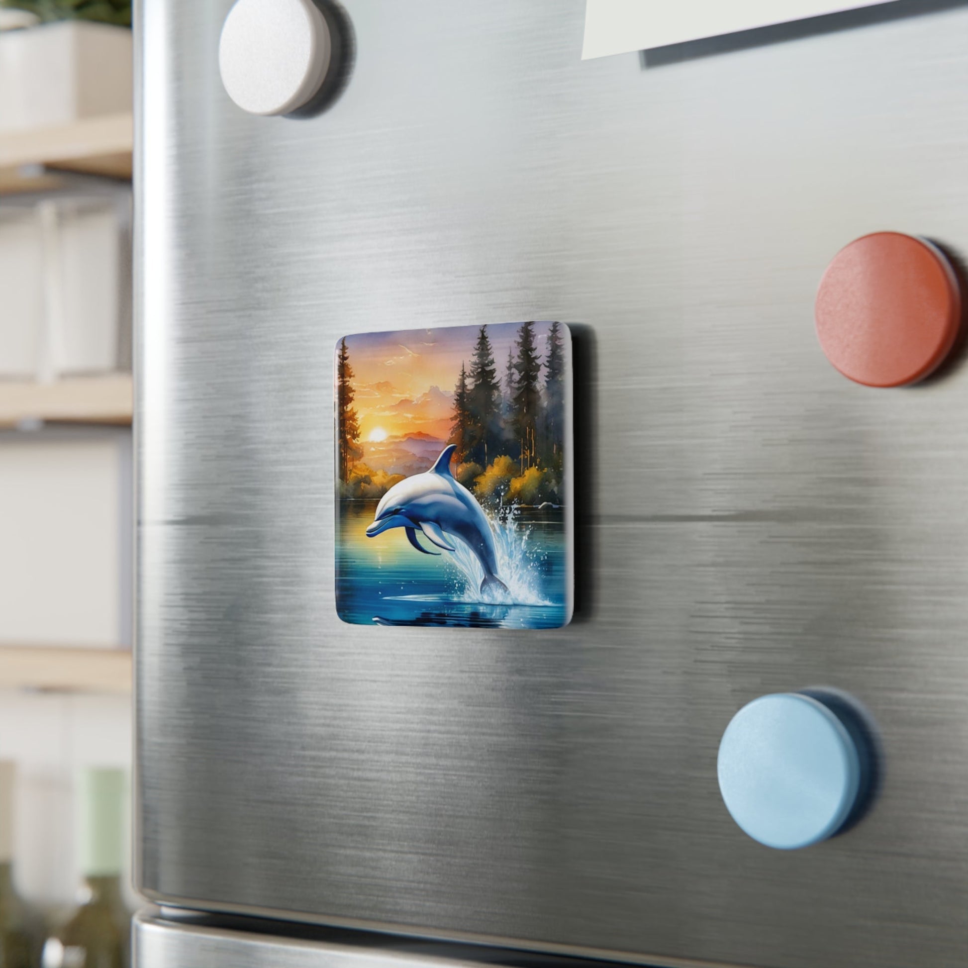 Dolphin Fridge Magnet - Colorwink