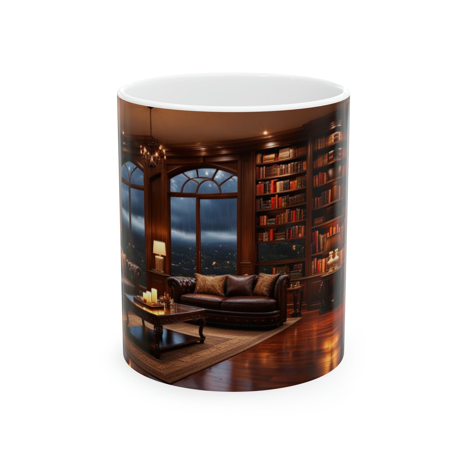 Dreamy Living Room Library Coffee Mug - Colorwink