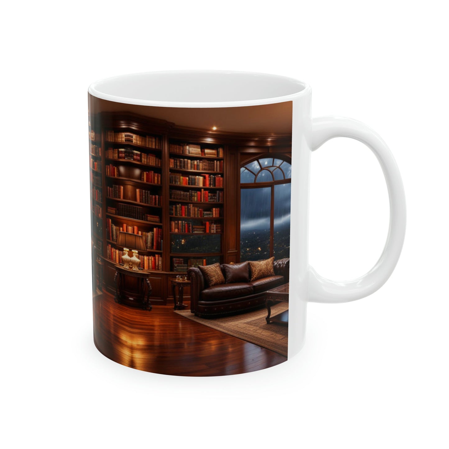 Dreamy Living Room Library Coffee Mug - Colorwink