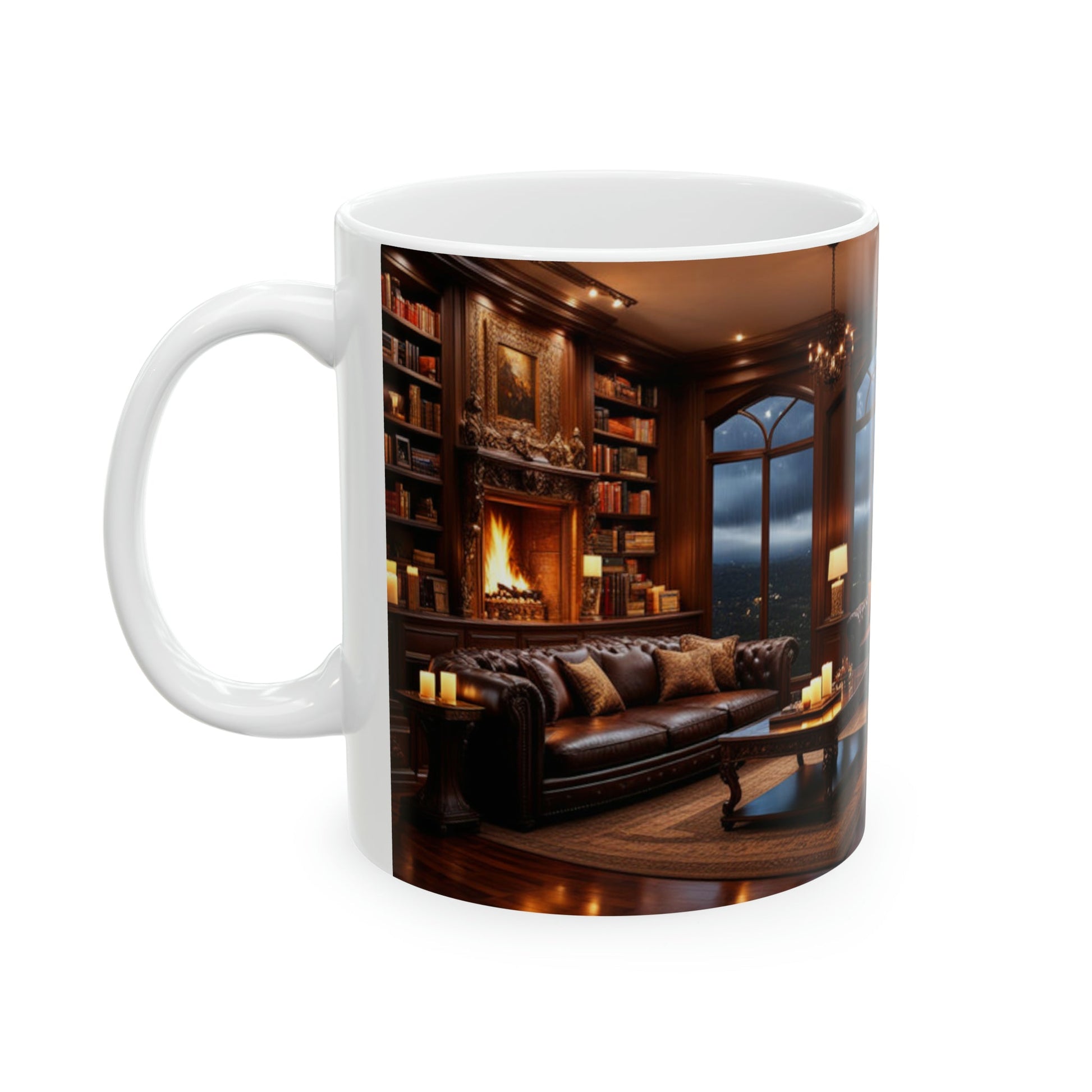 Dreamy Living Room Library Coffee Mug - Colorwink