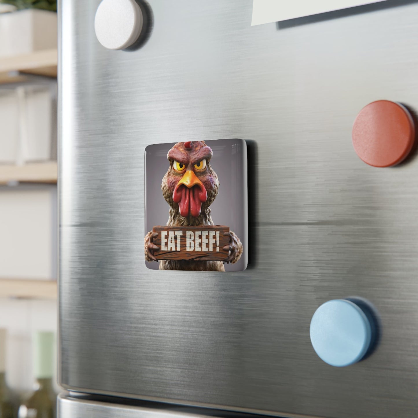 Eat Beef Fridge Magnet - Colorwink