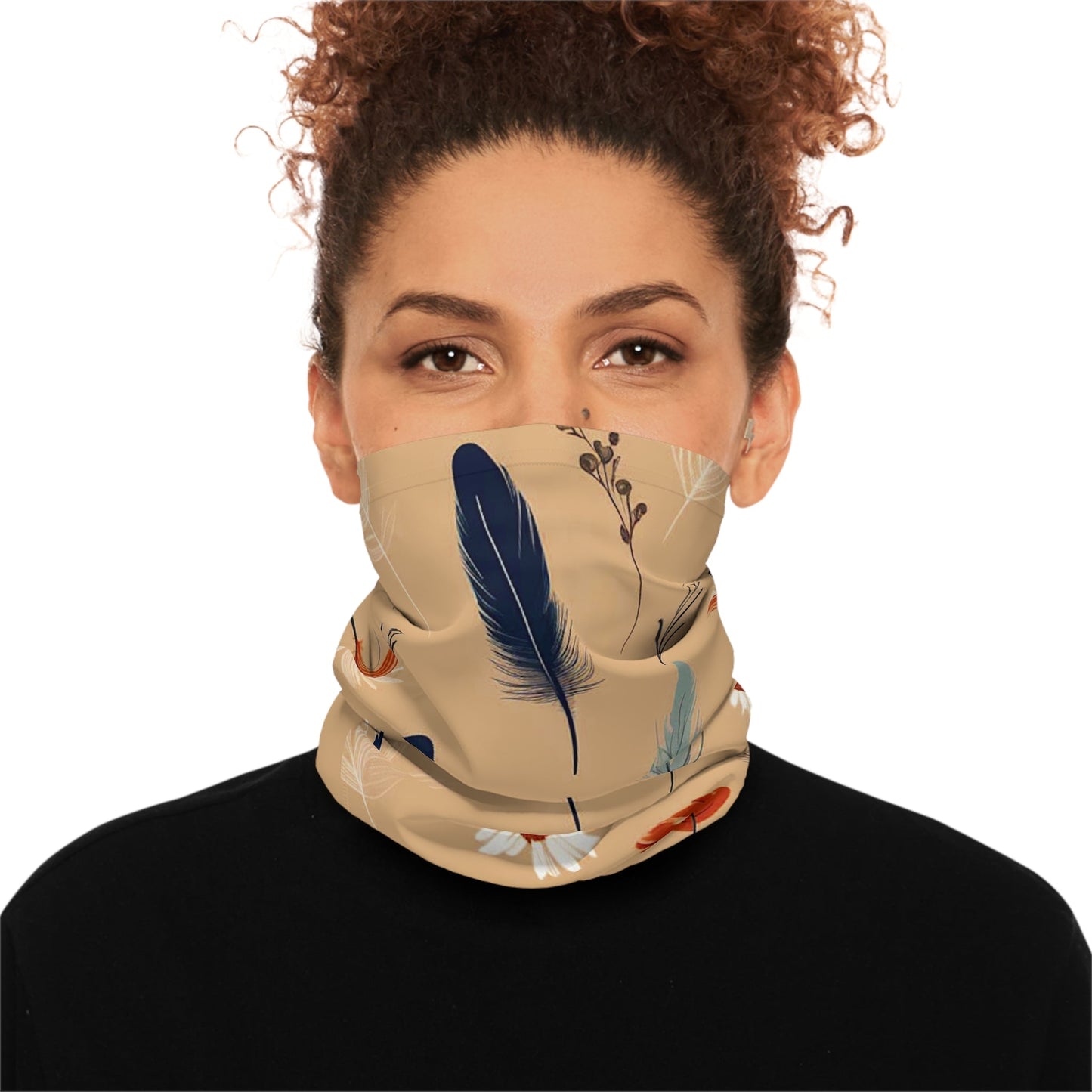 Feather Art Neck Gaiter - Colorwink