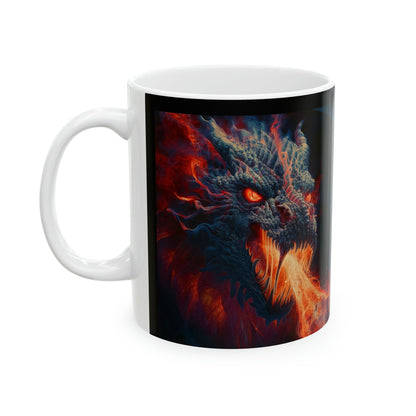 Fire Breathing Dragon Coffee Mug - Colorwink