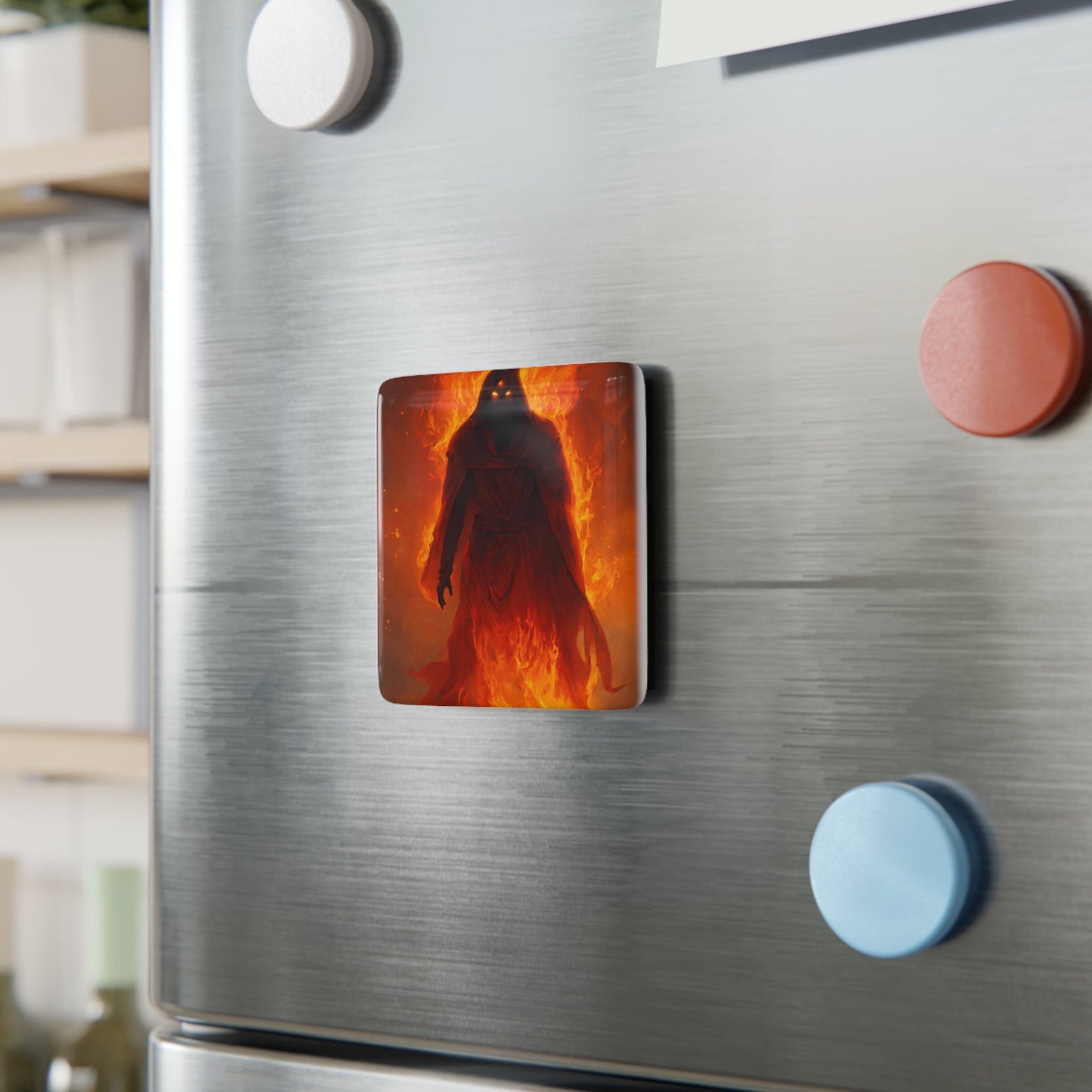 Fire Demon Fridge Magnet - Colorwink