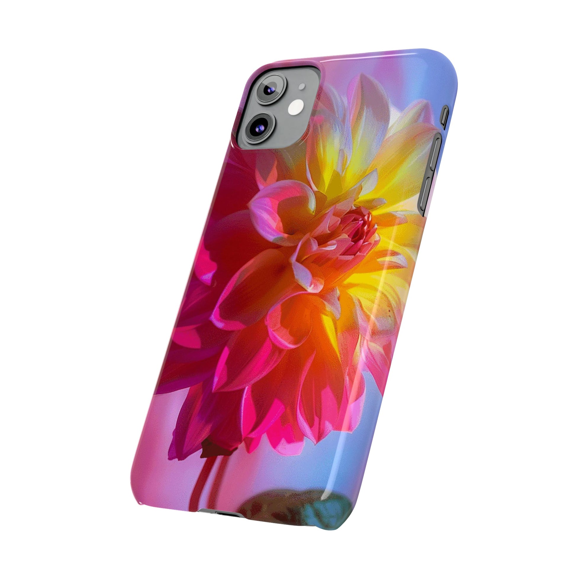 Floral Design Slim Phone Case - Colorwink