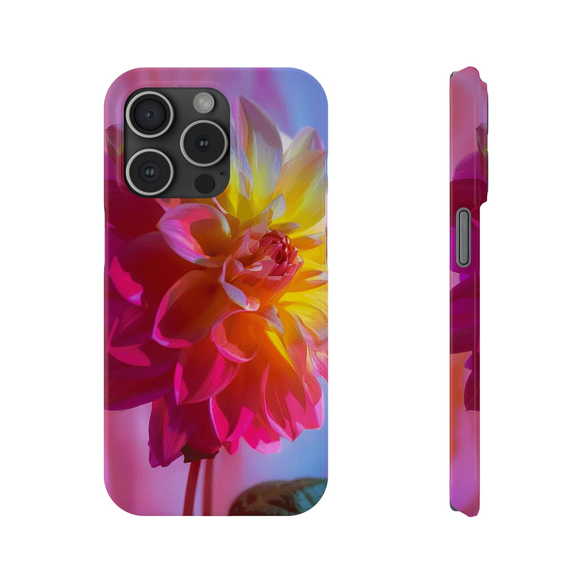 Floral Design Slim Phone Case - Colorwink