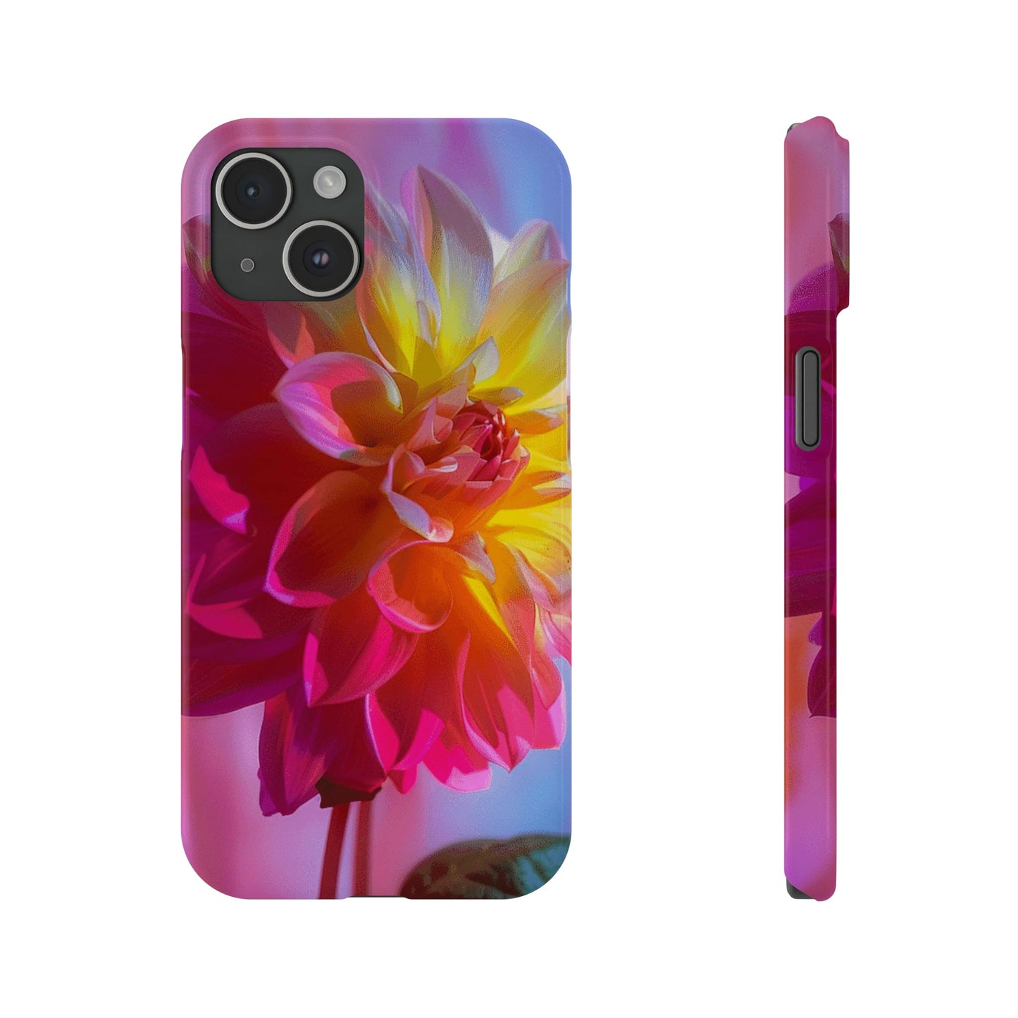 Floral Design Slim Phone Case - Colorwink