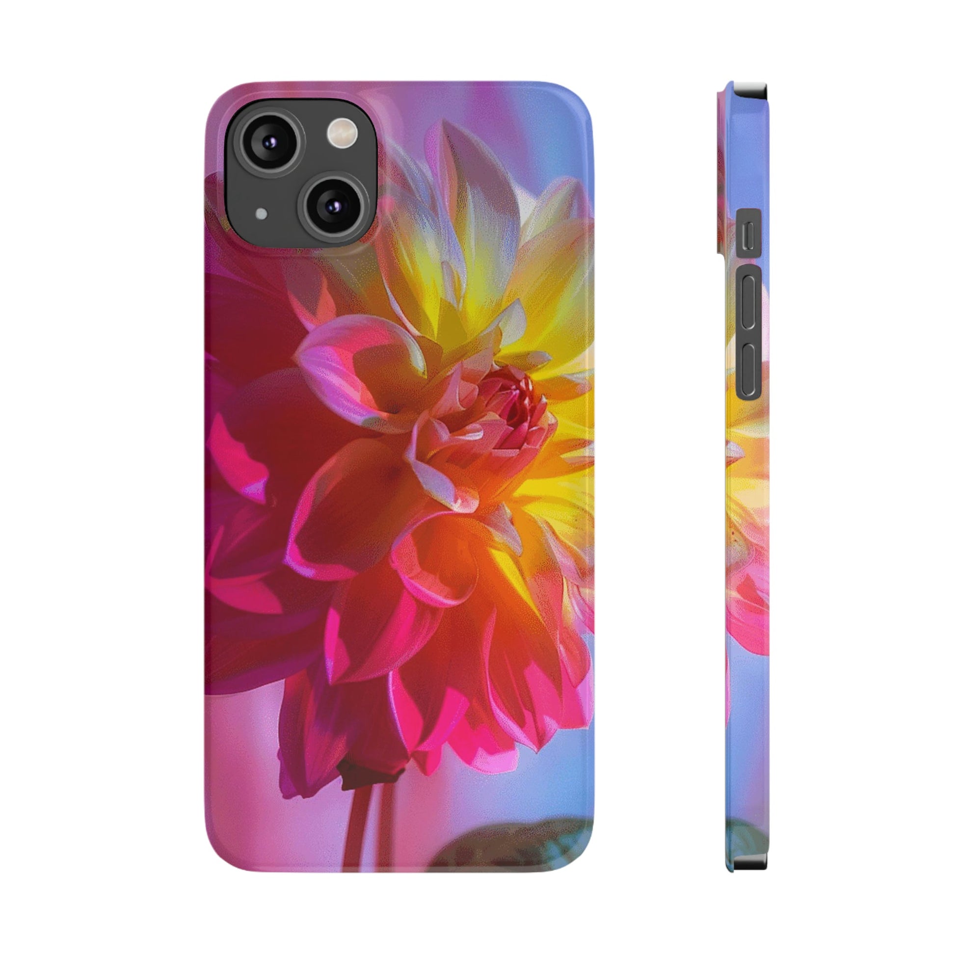 Floral Design Slim Phone Case - Colorwink