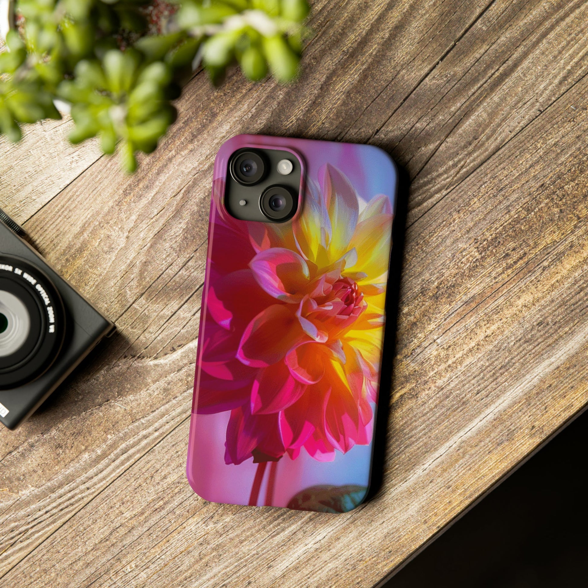 Floral Design Slim Phone Case - Colorwink