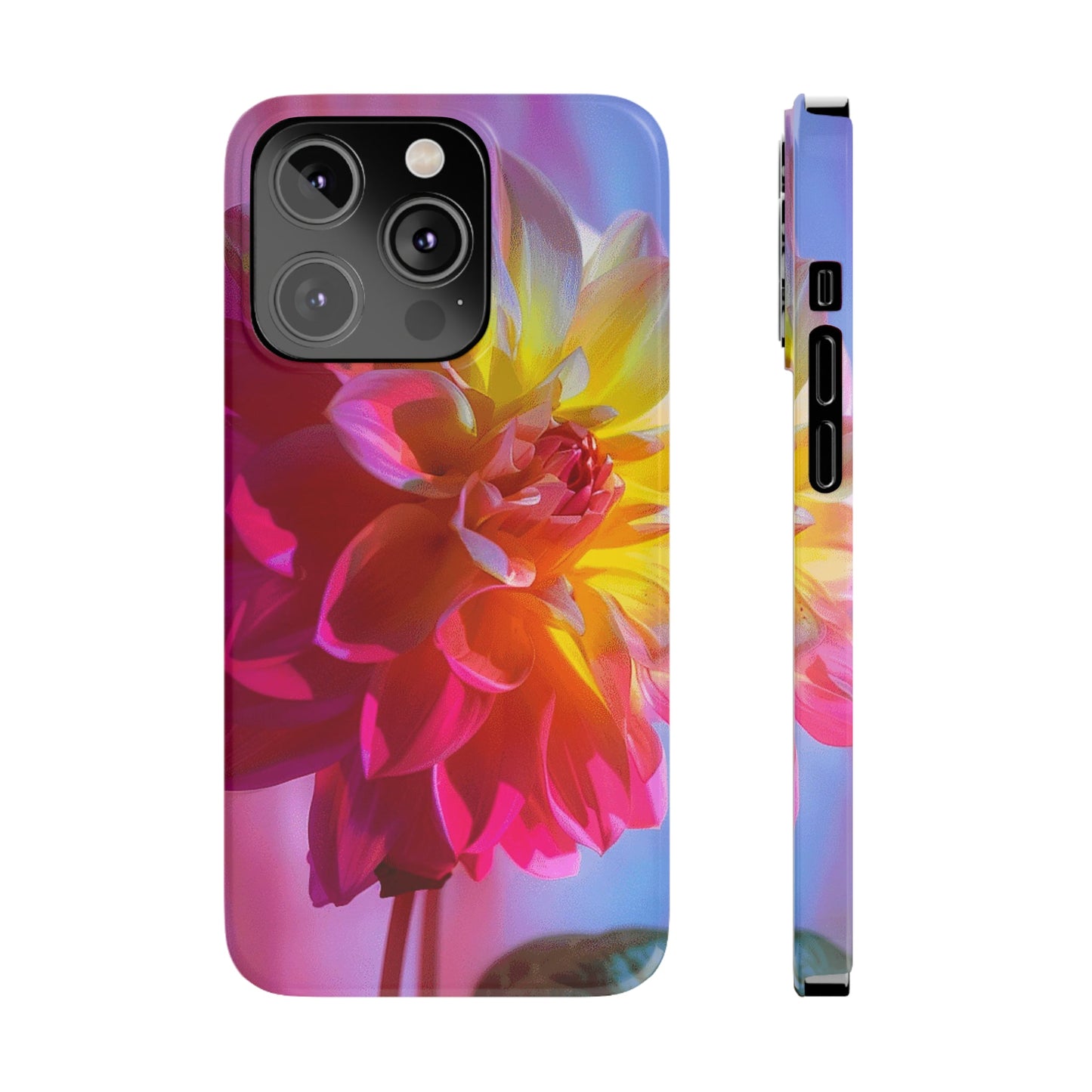 Floral Design Slim Phone Case - Colorwink