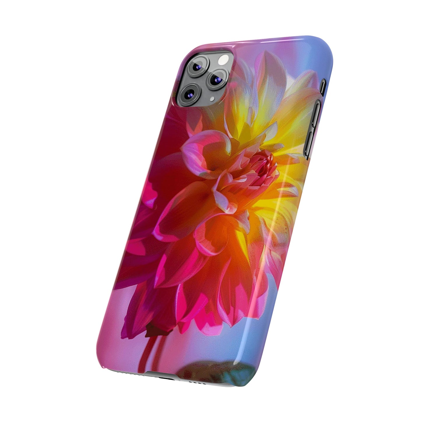 Floral Design Slim Phone Case - Colorwink