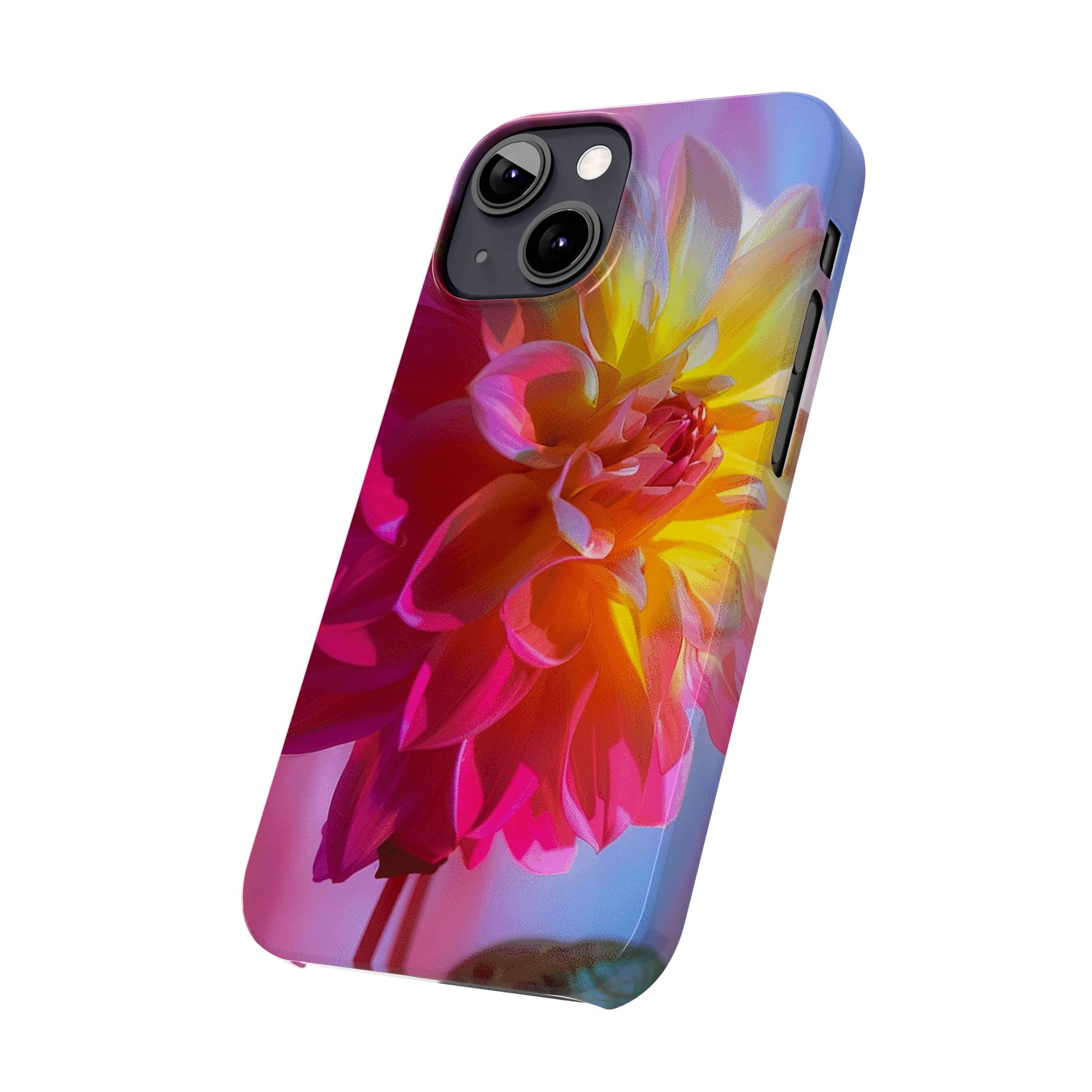 Floral Design Slim Phone Case - Colorwink