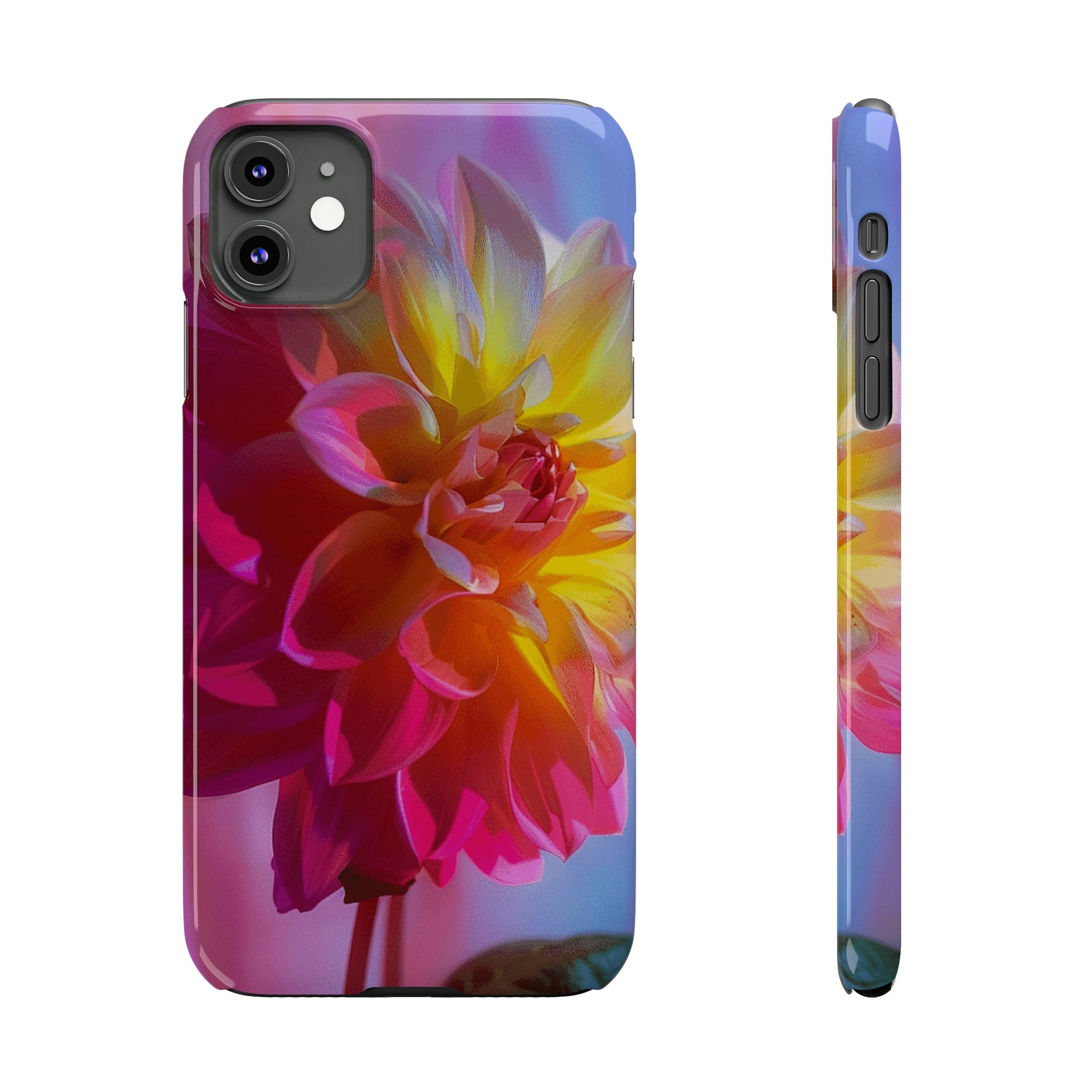 Floral Design Slim Phone Case - Colorwink