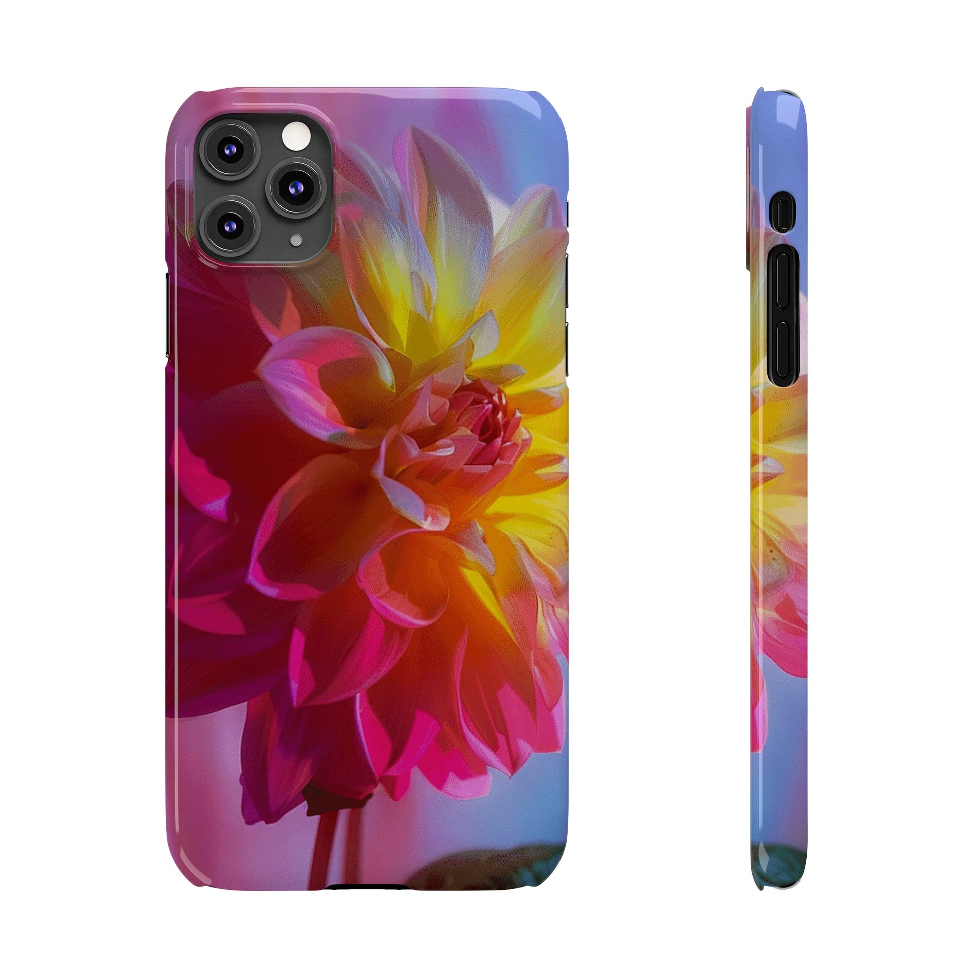 Floral Design Slim Phone Case - Colorwink