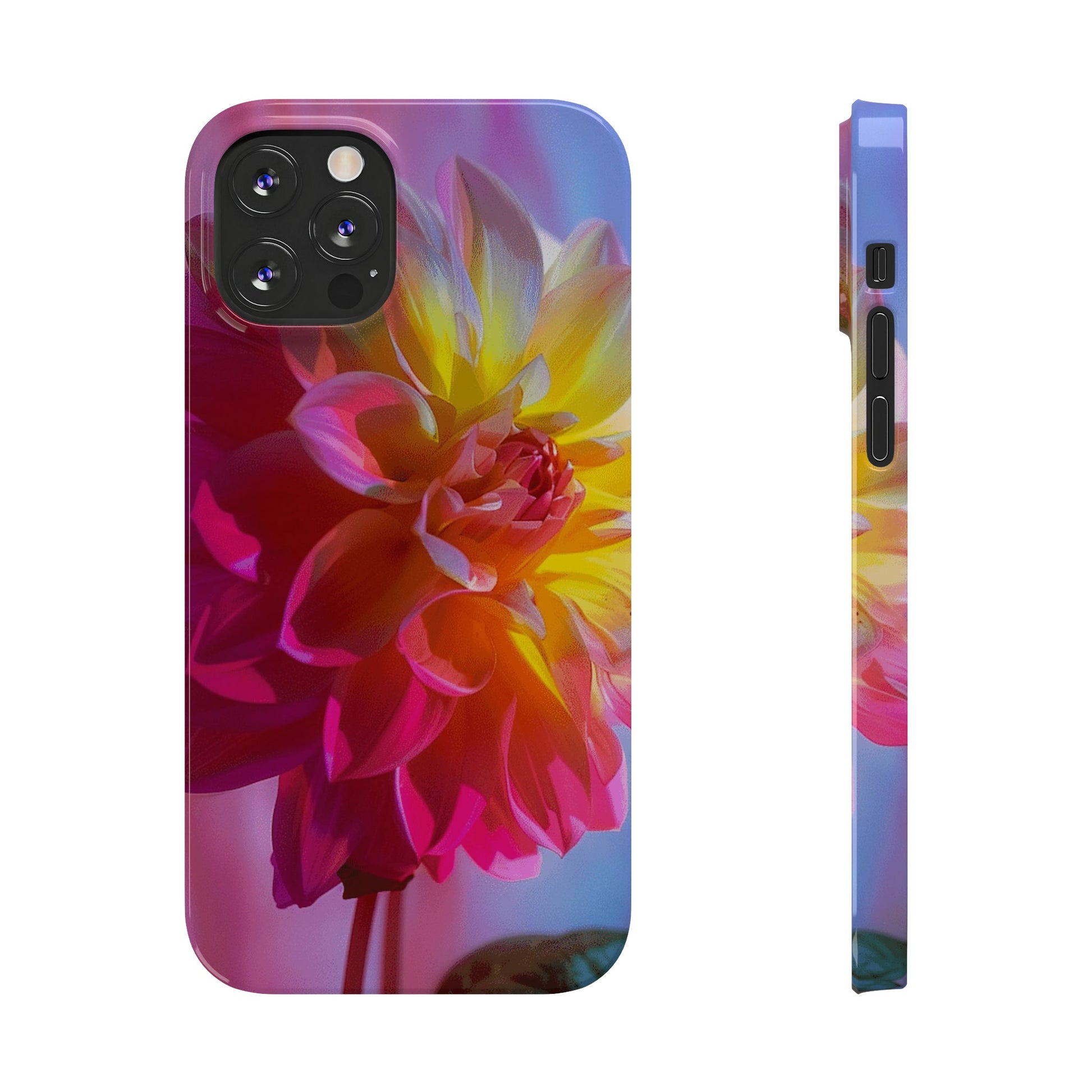 Floral Design Slim Phone Case - Colorwink