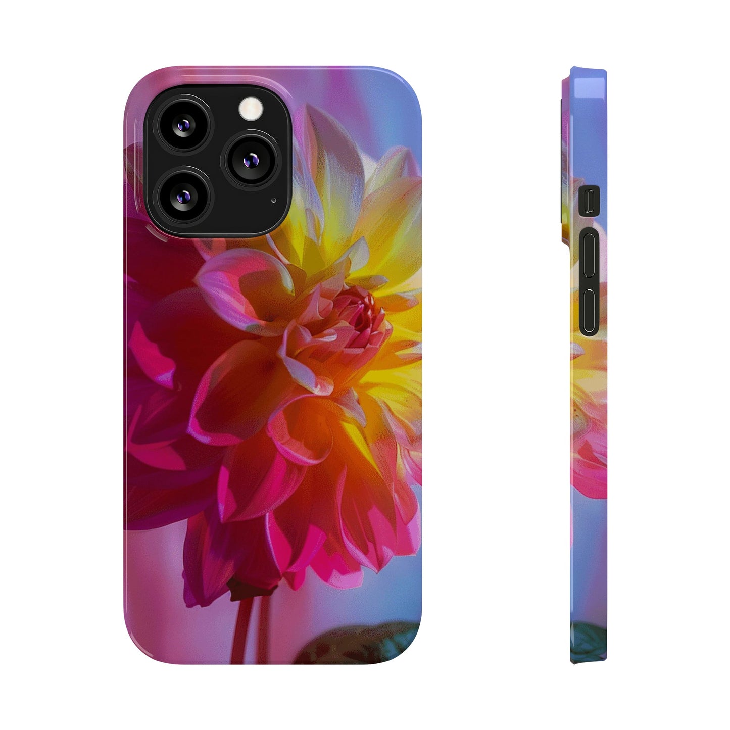 Floral Design Slim Phone Case - Colorwink