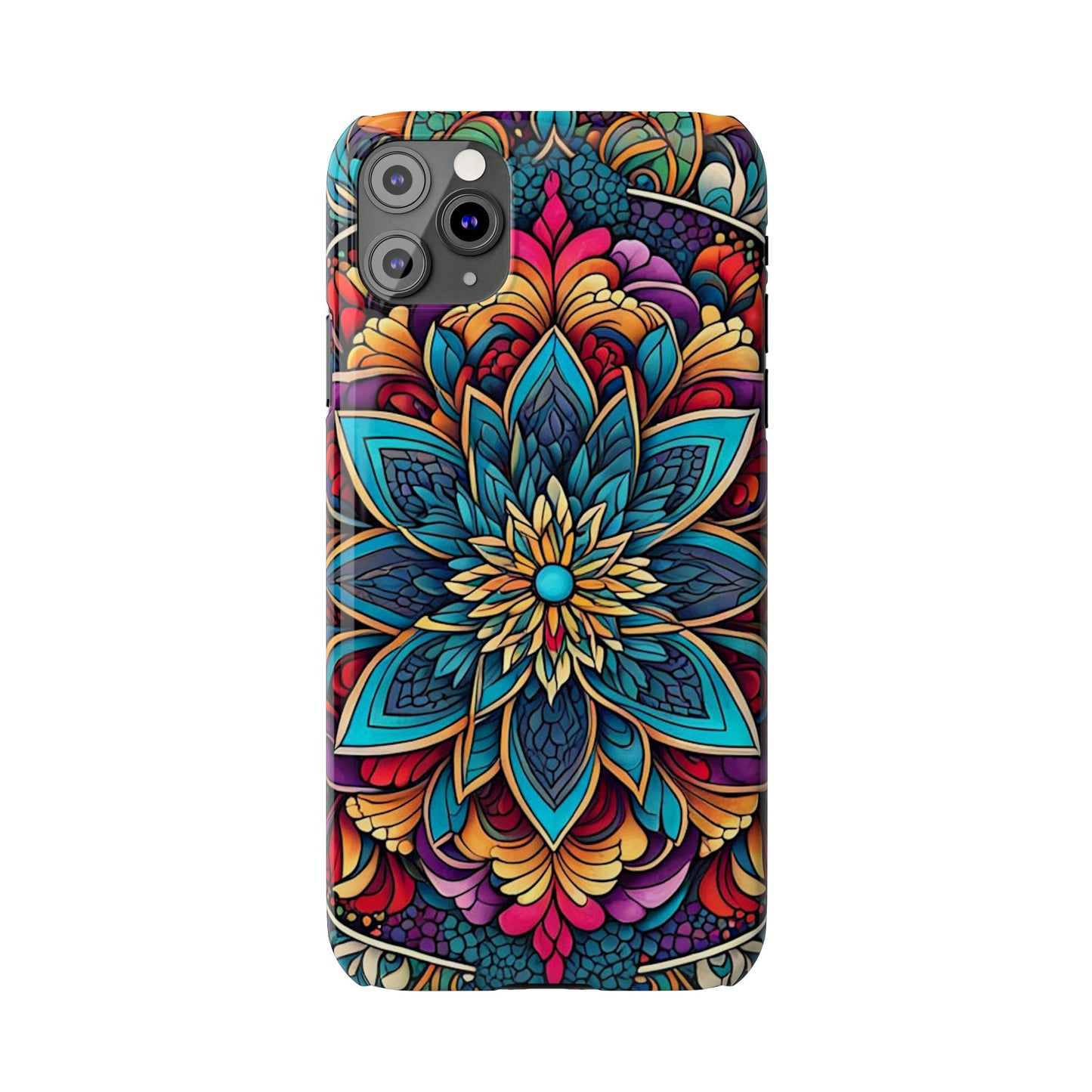 Floral Motifs Slim Phone Case - Colorwink