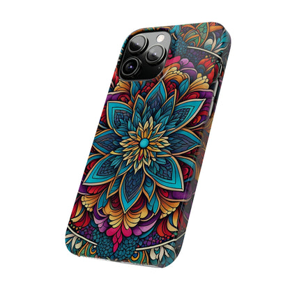 Floral Motifs Slim Phone Case - Colorwink