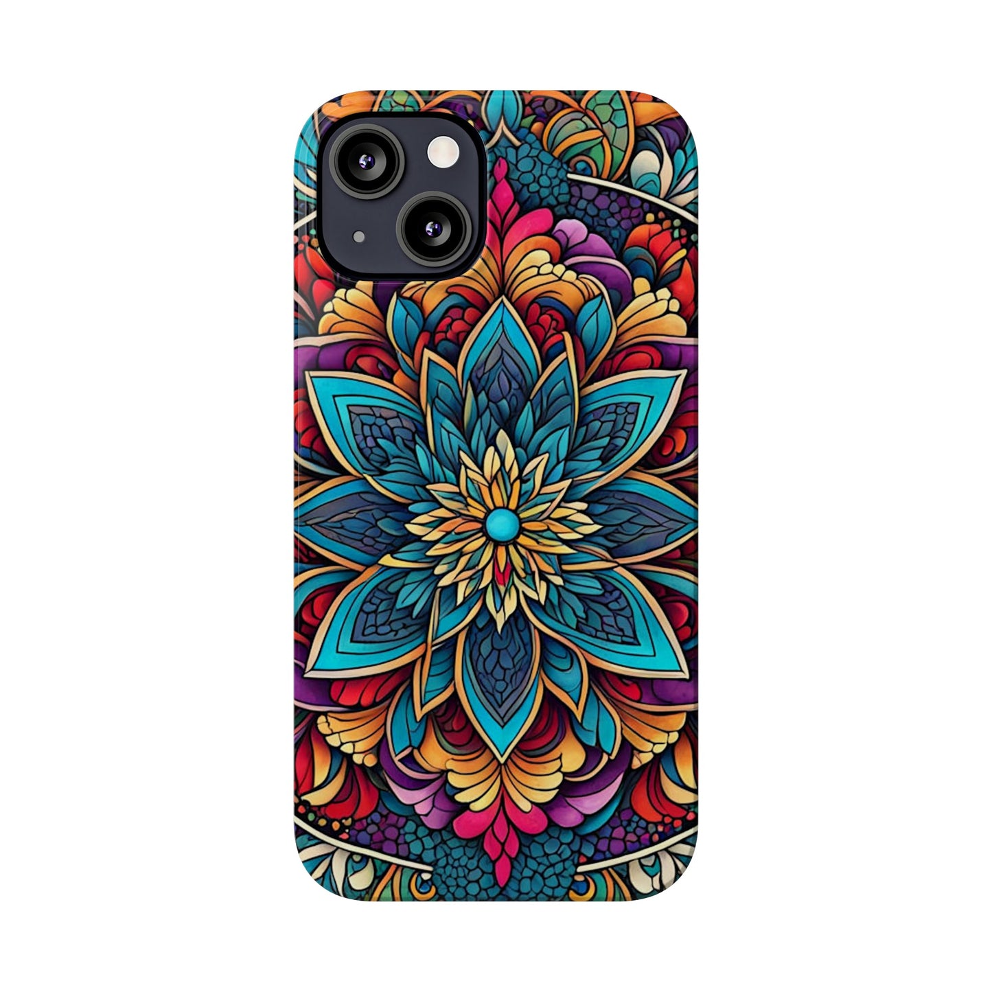 Floral Motifs Slim Phone Case - Colorwink