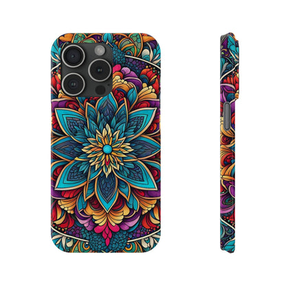 Floral Motifs Slim Phone Case - Colorwink