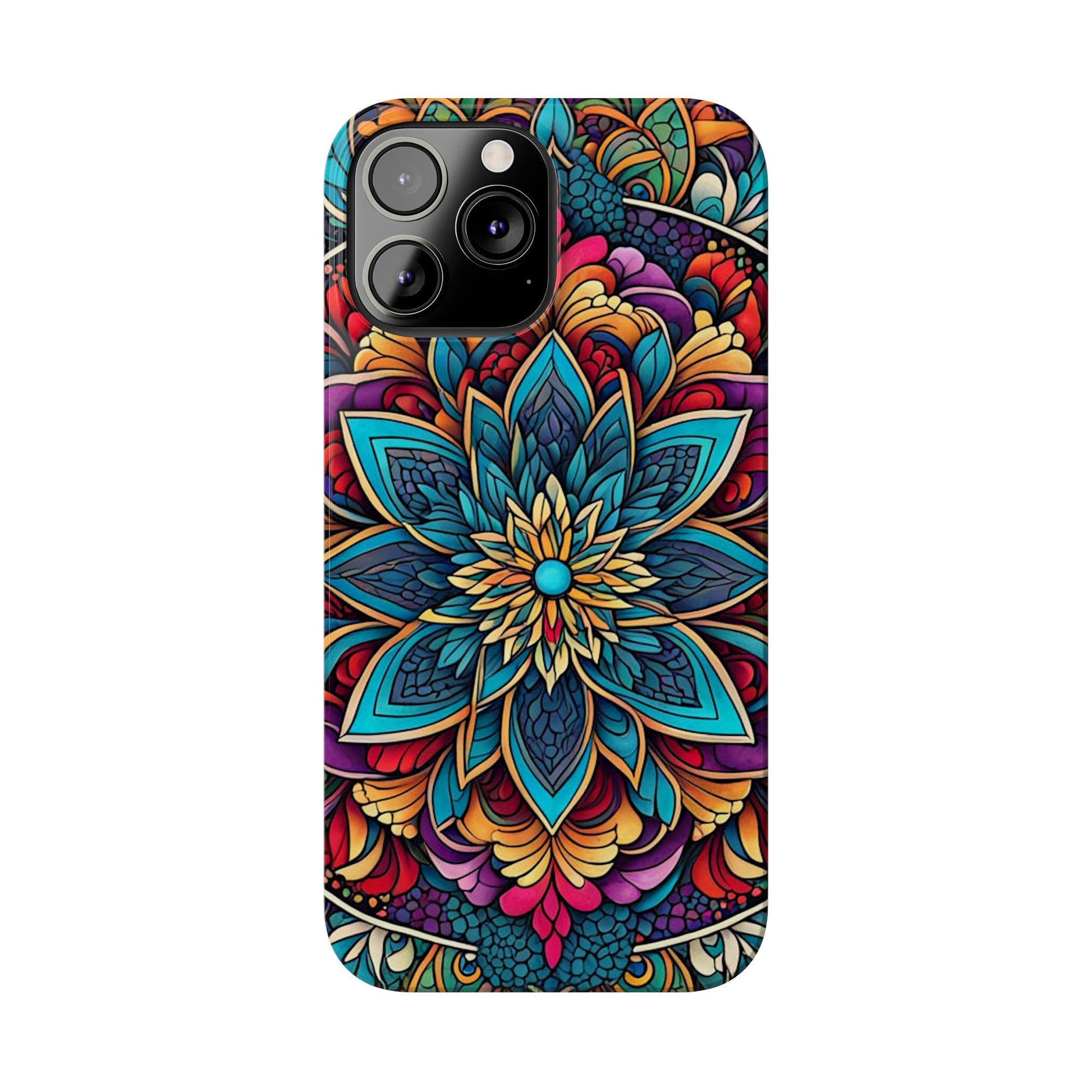 Floral Motifs Slim Phone Case - Colorwink