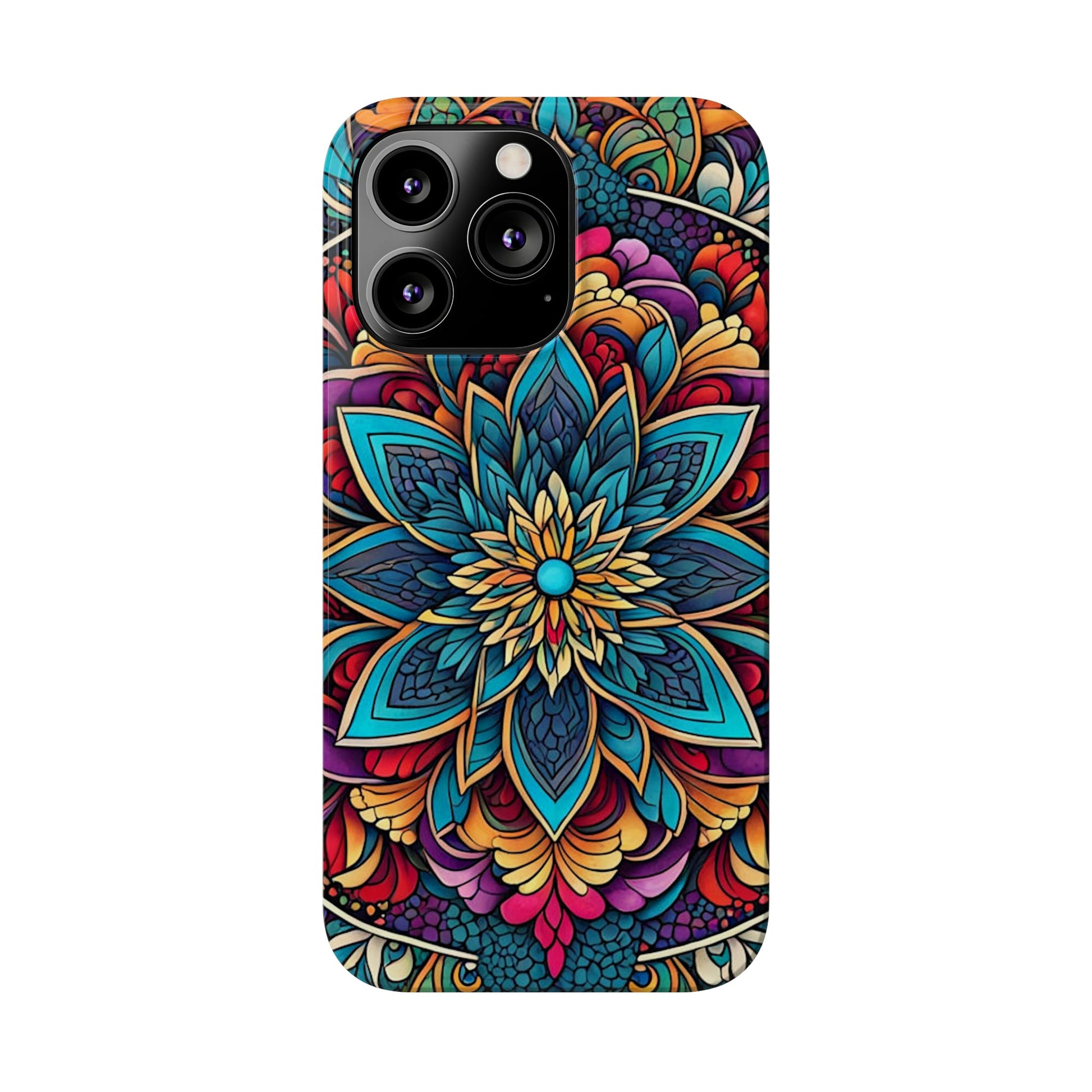 Floral Motifs Slim Phone Case - Colorwink