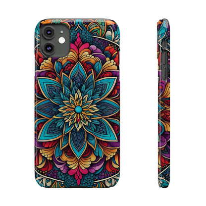 Floral Motifs Slim Phone Case - Colorwink